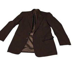 Versini Tuxedo One Button Mens Jacket 37R Black 100% Wool Suit Tux Grade C